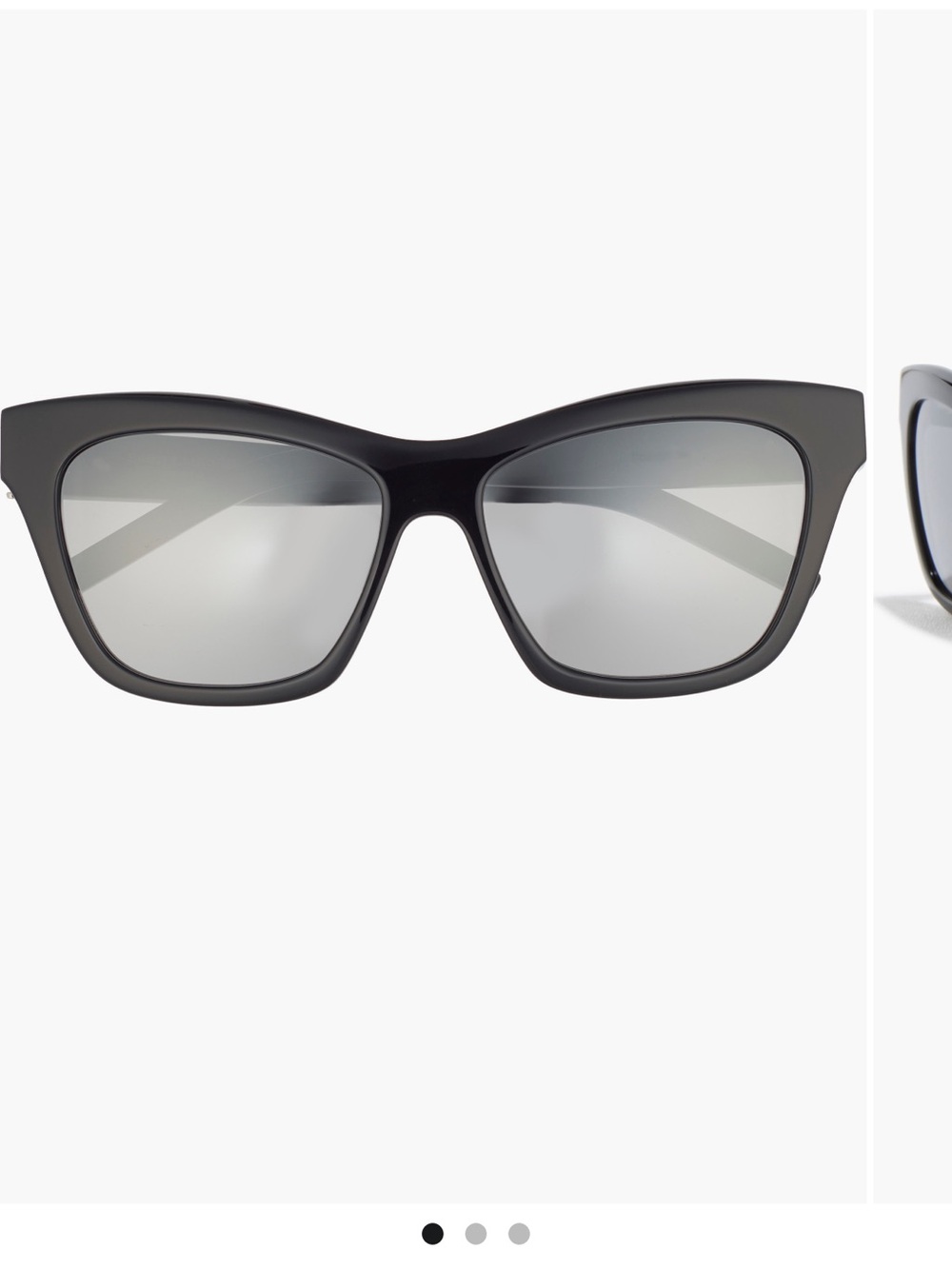 Saint Laurent Black Cat-Eye Sunglasses